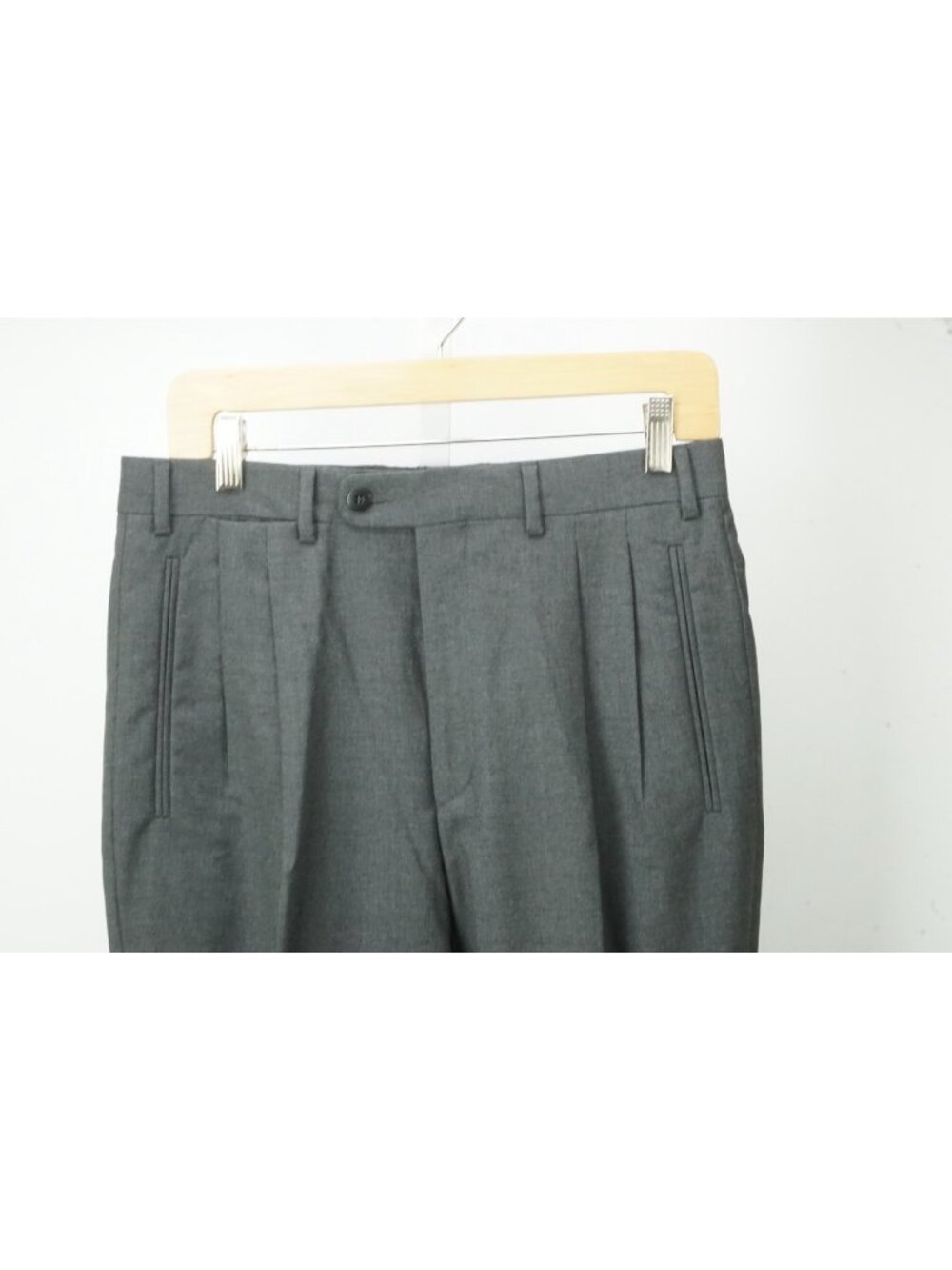 Zanella Medium Gray Wool Mens Dress Pants Sz 46 EU BRAND NEW